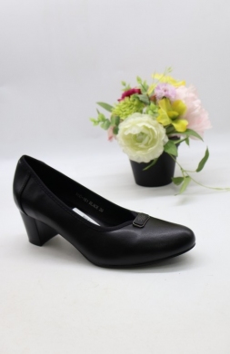 Czółenki damskie na obcasie (36-41) YCC-161 BLACK