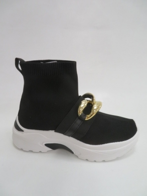 Sneakersy damskie wysokie (36-41) 6737 BLACK