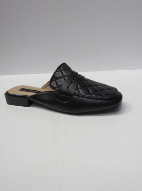Klapki damskie na płaskim (36-41) 2492-1 BLACK