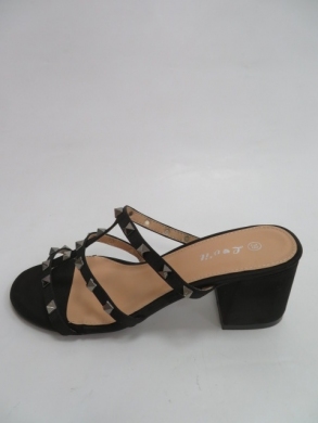 Klapki damskie na obcasie (36-41) FN387  BLACK