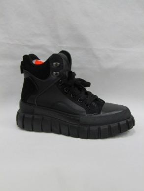 Buty sportowe damskie na płaskim (36-41) 0-238 BLACK