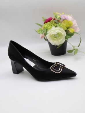 Czółenki damskie na obcasie (36-41) 55-A63 BLACK