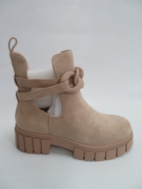 Botki damskie jesienne na płaskim (36-41) RQ427 KHAKI