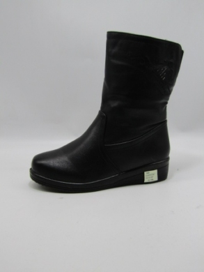 Kozaki damskie ocieplane na płaskim (39-43) 2205-6 BLACK