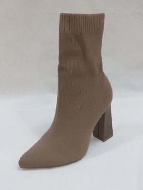 Kozaki damskie jesienne na obcasie (36-41) 8580 KHAKI