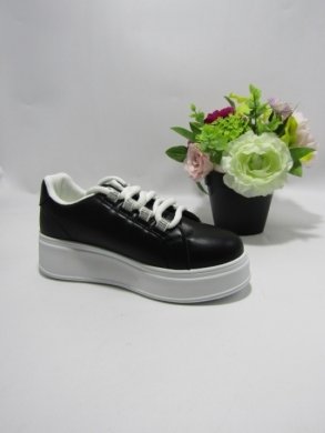 Buty sportowe damskie na płaskim (36-41) AF23-206 BLACK