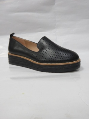 Półbuty damskie na płaskim (36-41) 1566 BLACK