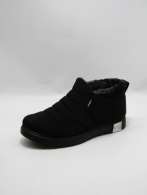 Botki damskie ocieplane na płaskim (39-45) 81376-1 BLACK