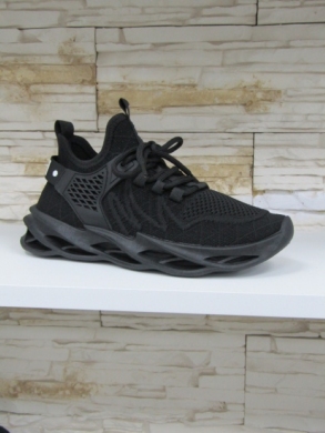 Buty sportowe damskie na płaskim (36-41) 28660 BLACK