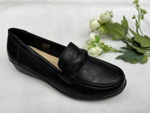 Mokasyny damskie na koturnie (39-43) DTB2-6 BLACK