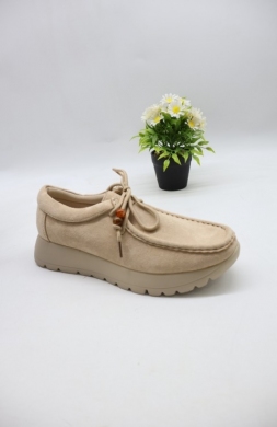 Półbuty damskie na płaskim (36-41) 6889 BEIGE