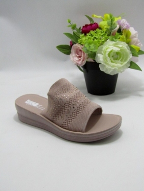 Klapki damskie na koturnie (36-41) 837 PINK