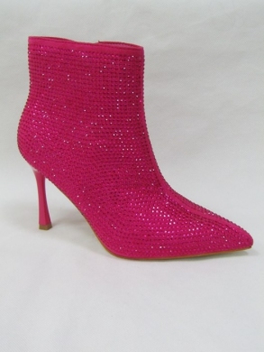 Botki damskie na szpilce (36-41) JH268 FUCHSIA
