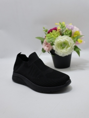 Buty sportowe damskie na płaskim (36-41) AA71 BLACK
