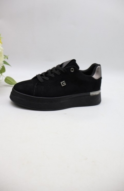 Buty sportowe damskie na koturnie (36-41) R135 BLACK