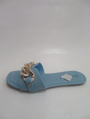 Klapki damskie na płaskim  (36-41) F-39 BLUE
