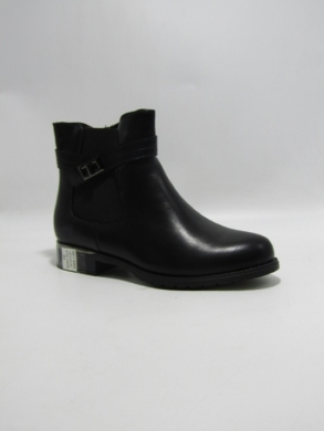 Botki damskie ocieplane na płaskim (36-41) SG861 BLACK