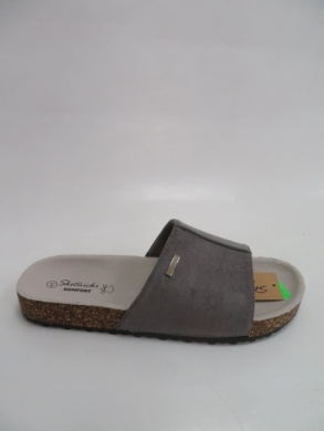Klapki damskie na płaskim (36-41) 0509 GREY
