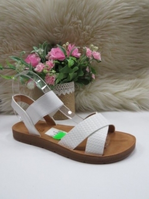Sandały damskie na płaskim (36-41) W-108 WHITE
