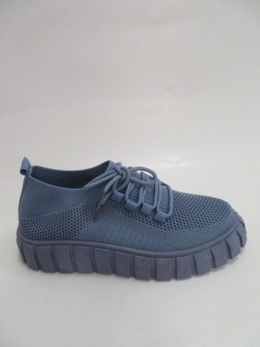 Buty sportowe damskie na płaskim (36-41) 88-33 BLUE