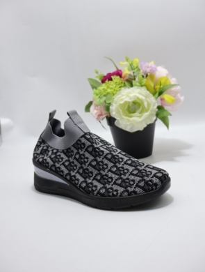 Buty sportowe damskie na koturnie (36-41) FJHY-1 GREY