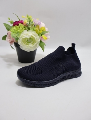 Buty sportowe damskie na płaskim (36-41) W076 NAVY