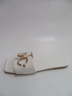 Klapki damskie na płaskim (36-41) 7050 WHITE
