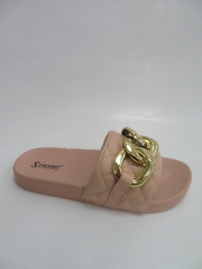 Klapki damskie na płaskim (36-41) CK202 BEIGE