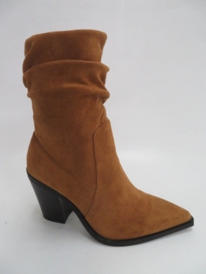 Kozaki damskie ocieplane na obcasie (36-41) RT758 CAMEL