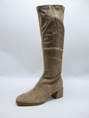 Kozaki damskie na obcasie (36-41) 9570A-1 KHAKI