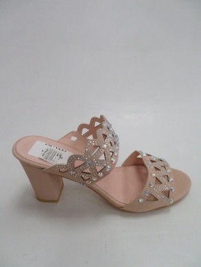 Klapki damskie na obcasie (36-41) 369-46 PINK