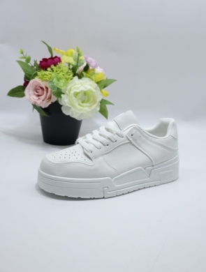Buty sportowe damskie na płaskim (36-41) 88-160 WHITE