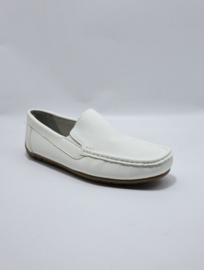 Mokasyny męskie (40-45) 9860 WHITE