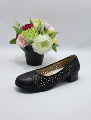 Czółenki damskie na obcasie (36-41) J-239 BLACK