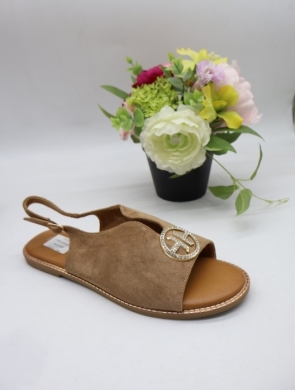 Sandały damskie na płaskim (36-41) J1902 KHAKI