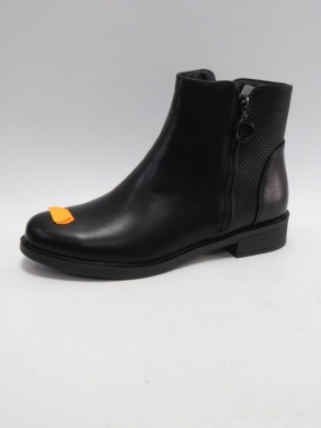 Botki damskie ocieplane na płaskim (36-41) MR-13 BLACK