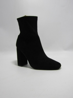 Botki damskie ocieplane na obcasie (36-41) 588-2 BLACK