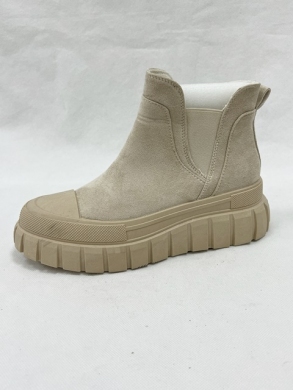 Botki damskie na płaskim (36-41) F1015 BEIGE