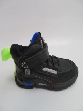 Botki chłopięce jesienne (22-27) P644 BLUE/BLACK