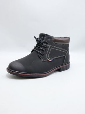Botki męskie ocieplane (40-46) 9361-1 BLACK