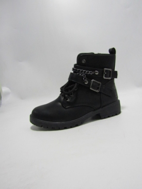 Botki damskie ocieplane na płaskim (36-41) XCHE-27 BLACK