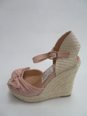 Sandały Damskie na koturnie (36-41) J-4 BEIGE