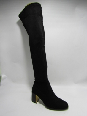 Kozaki damskie na obcasie (36-41) 1623 BLACK