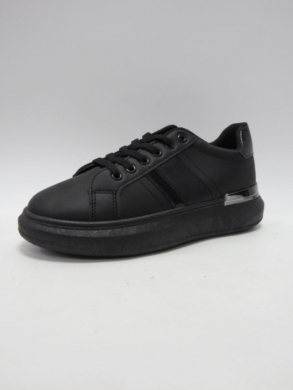 Buty sportowe damskie na płaskim (36-41) BK183 BLACK