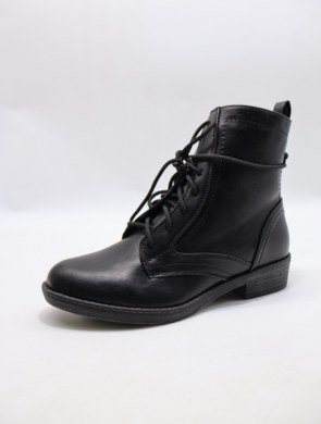 Botki damskie ocieplane na obcasie (36-41) HL61728 BLACK