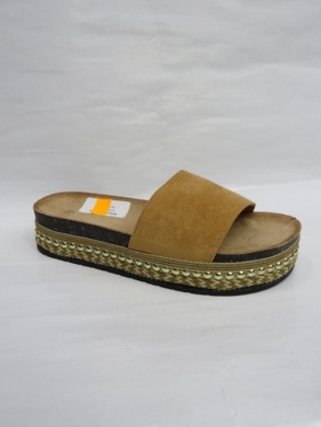 Klapki damskie na płaskim (36-41) AN01 CAMEL