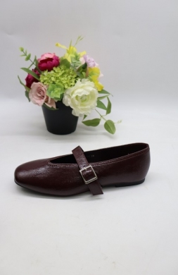 Baleriny damskie (36-41) H8-1513 WINE