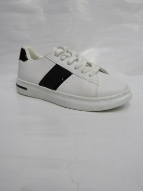 Buty sportowe damskie na płaskim (36-41) TA212 WHITE/BLACK