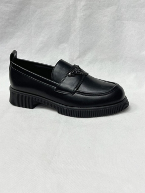 Mokasyny damskie na płaskim (36-41) 3205 BLACK