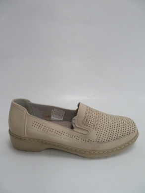 Półbuty damskie na płaskim (36-42) 91018 BEIGE